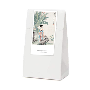 gytz6384中式 古风水墨工笔传统绘画通用超大不干胶贴纸定制封口贴