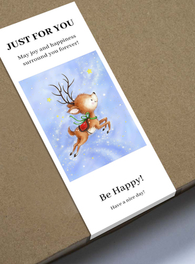 gytz3409跨境圣诞节通用迷你超大不干胶贴纸定制封口贴空白可手写