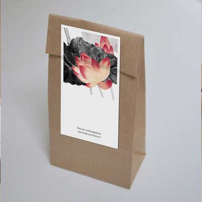 gytz6464中式古风水墨工笔传统绘画通用超大不干胶贴纸定制封口贴