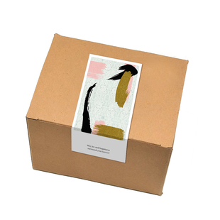 gytz7060中式 古风水墨工笔抽象艺术通用超大不干胶贴纸定制封口贴