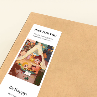 gytz5443母亲节通用迷你超大不干胶贴纸定制封口贴空白可手写包装