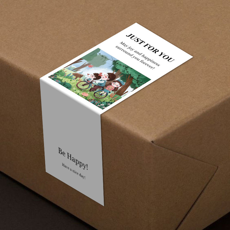 gytz5712父亲节通用迷你超大不干胶贴纸定制封口贴空白可手写