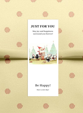 gytz3897跨境圣诞节通用迷你超大不干胶贴纸定制封口贴空白可手写