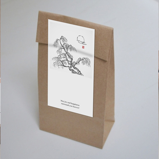 gytz7405新中式 风高级感森系极ins简约通用超大不干胶贴纸封口贴