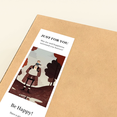 gytz5687父亲节通用迷你超大不干胶贴纸定制封口贴空白可手写包装