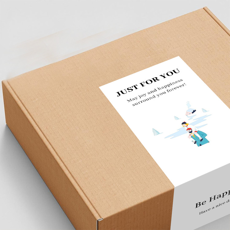 gytz5783父亲节通用迷你超大不干胶贴纸定制封口贴空白可手写