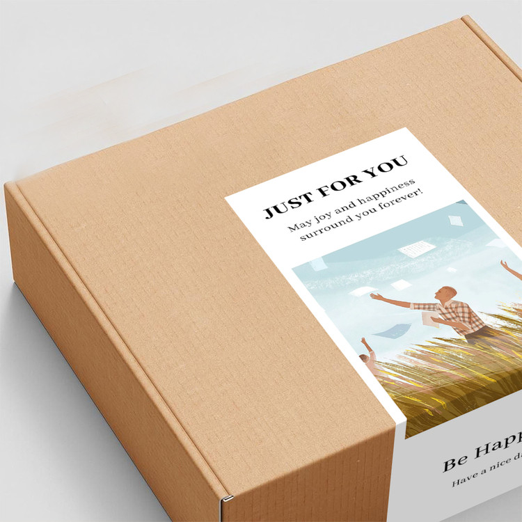 gytz5774父亲节通用迷你超大不干胶贴纸定制封口贴空白可手写