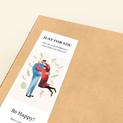 gytz5686父亲节通用迷你超大不干胶贴纸定制封口贴空白可手写包装