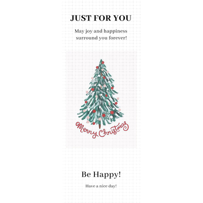 gytz3149跨境圣诞节通用迷你超大不干胶贴纸定制封口贴空白可手写