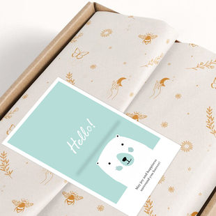 gytz7055高级感森系唯美插画ins极简约通用超大不干胶贴纸封口贴