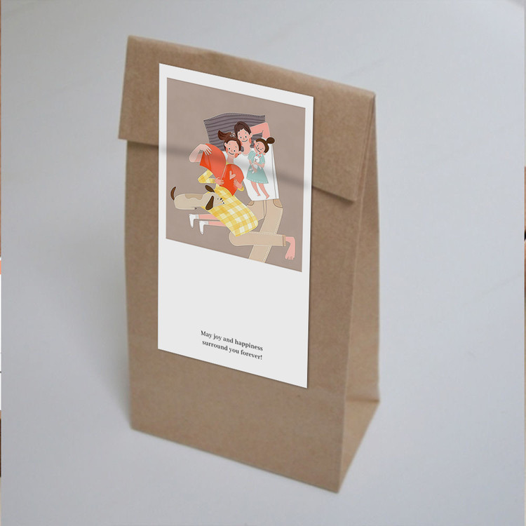 gytz5722父亲节通用迷你超大不干胶贴纸定制封口贴空白可手写