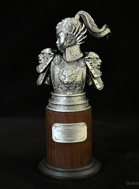 龙飞兔舞 全高175MM 家居桌面摆件 中国古代女将军胸像 LTCP-467/