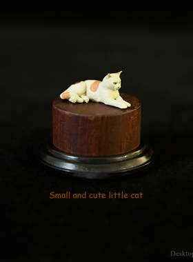 龙飞兔舞 35MM  桌面装饰品树脂 小猫雕像小摆件  LTCP-364/3D