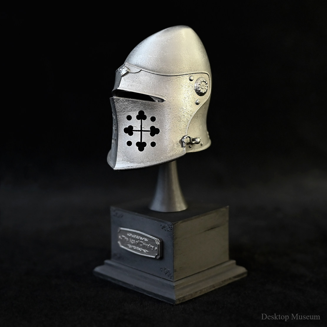 龙飞兔舞125MM家居装饰办公树脂摆件 欧洲中世纪骑士头盔LTCP-306