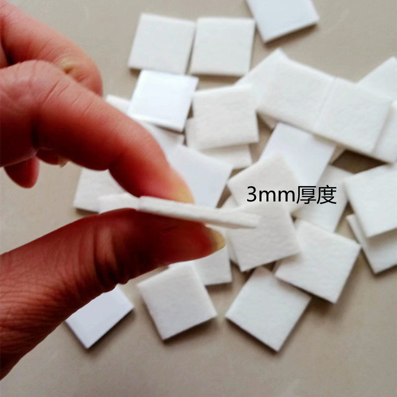 定制黑色自粘毛毡桌椅脚垫薄防滑垫毛毡减震红木家具静音桌脚垫片图片