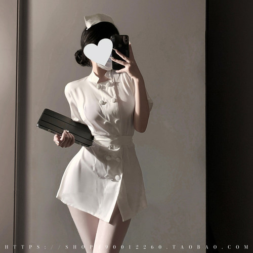 性感甜辣妹万圣节护士服