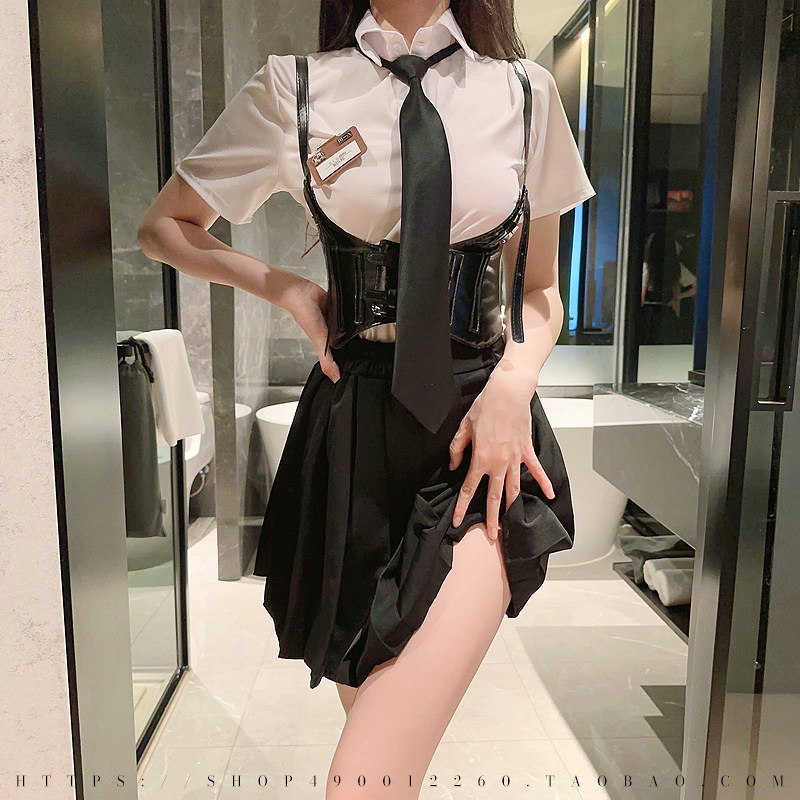 纯欲性感辣妹学生制服套装