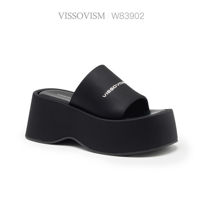 VISSOVISM 法式休闲时尚厚底一字凉鞋 W83902
