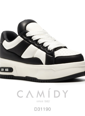 CAMIDY  厚底百搭拼色熊猫鞋休闲板鞋 D31190