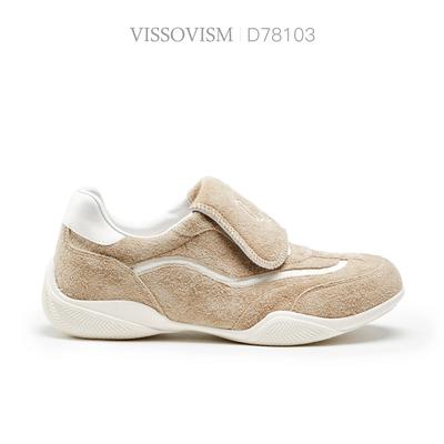 VISSOVISM复古翻盖阿甘平底休闲德训鞋 D78103