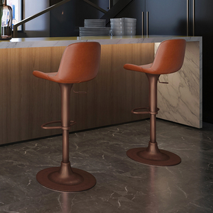 liwur可升降旋转吧台椅欧式复古别墅吧椅设计师款创意吧凳7195