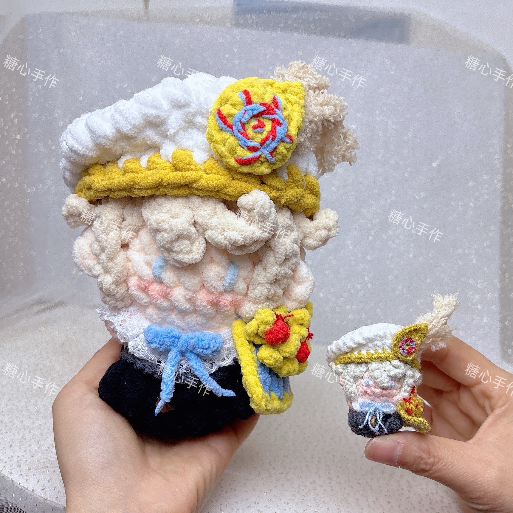 成品第五人格画家黄金比例游戏周边纯手工钩织玩偶软糖挂件摆件