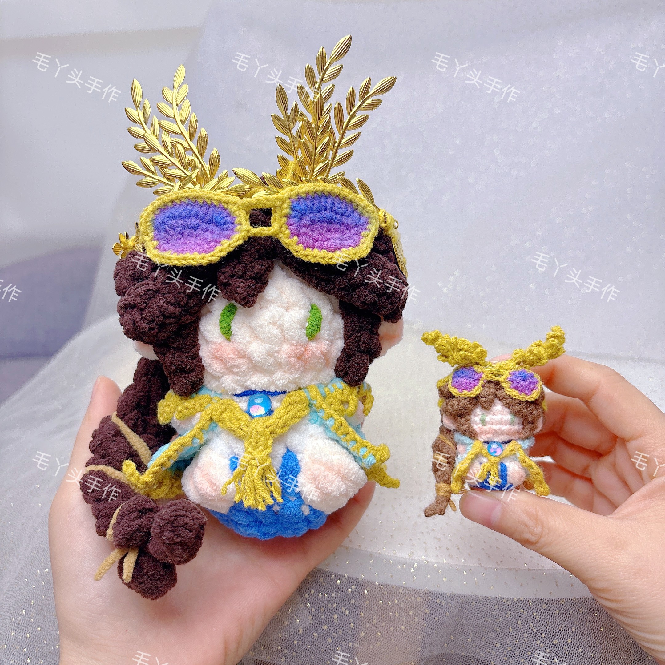成品第五人格祭司虚妄祭祭国王纯手工钩织游戏周边玩偶挂件摆件
