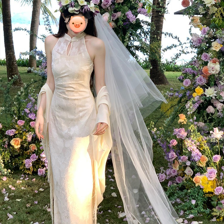 新中式连衣裙女春季改良旗袍