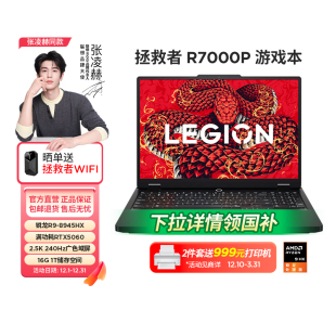 直播间下单更优惠 RTX5060游戏笔记本电脑大屏游戏本ps 政府补贴20% 联想拯救者R7000P 333 2025款