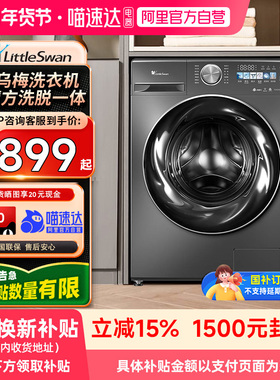 【自营】小天鹅小乌梅超微净泡水魔方滚筒洗衣机家用10kg除菌螨21