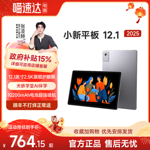 联想平板电脑小新12.1英寸2.5K护眼超清大屏影视直播娱乐王者吃鸡学习小初高网课AI教育192 国家补贴15%