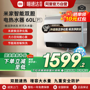 【国家补贴】小米米家智能双胆电热水器60L P1家用大容量智能04