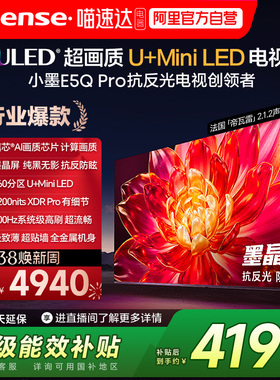 海信小墨E5Q Pro 65英寸ULED超画质U+Mini LED AI以旧换新电视122