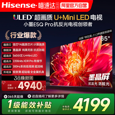海信小墨E5Q Pro 65英寸ULED超画质U+Mini LED AI以旧换新电视122