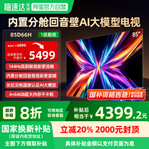 长虹 85D66H 85英寸4+64G智能高清平板LED液晶电视机139