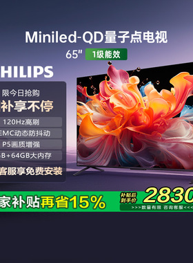 荷兰皇家飞利浦 65PML8799 65英寸MiniLED量子点120Hz智能电视149