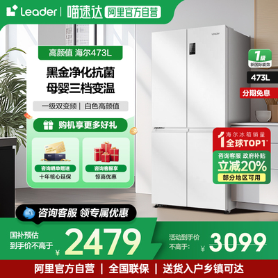 海尔Leader473十字对开门冰箱