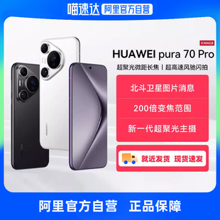 HUAWEI Pura 超聚光微距长焦 华为 Pro超高速风驰闪拍 北斗卫星图片消息华为P70旗舰手机 自营