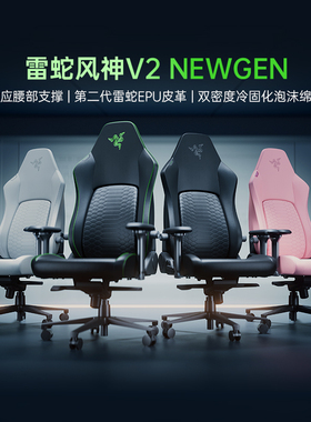 Razer雷蛇风神V2 NewGen电竞椅人体工程舒适办公休闲电脑游戏座椅