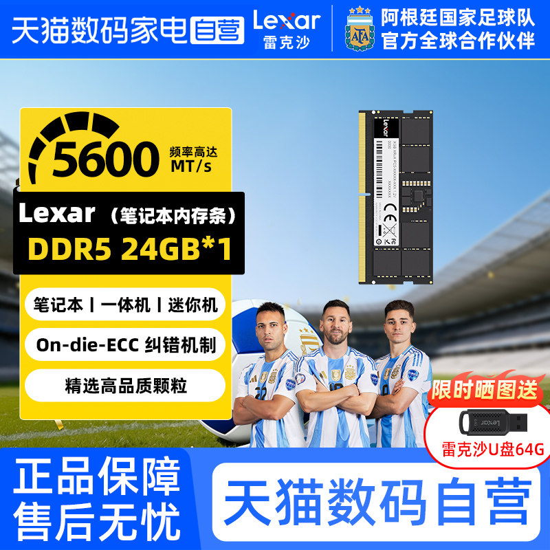 雷克沙笔记本内存条24G