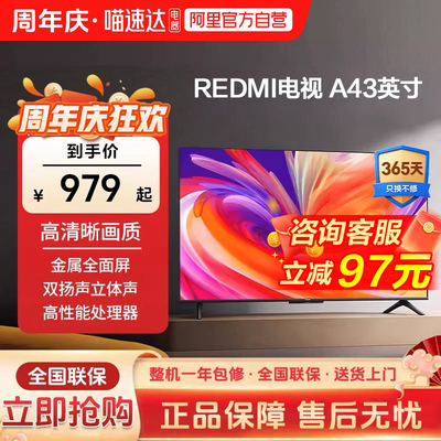 小米电视REDMI A43英寸高清护眼金属全面屏家用智能平板液晶电视