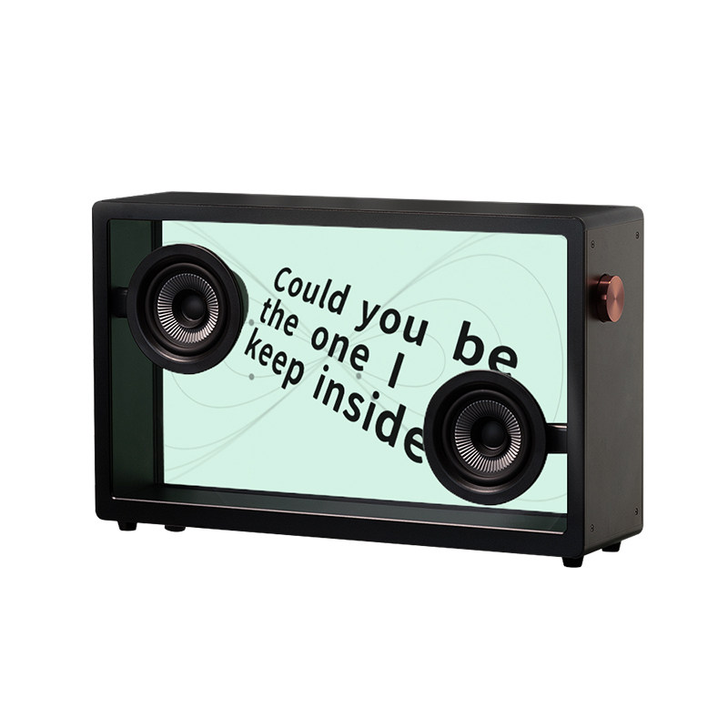 MORRORART 悬浮透明歌词蓝牙音箱