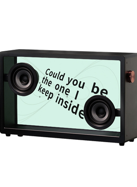 MORRORART 悬浮透明歌词蓝牙音箱