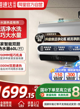 【国家补贴】小米米家智能双胆电热水器60L P1家用大容量智能04