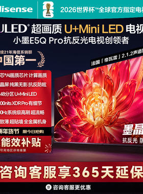 海信小墨E5Q Pro 85英寸超画质U+MiniLED墨晶屏 电视机E5NPRO升级