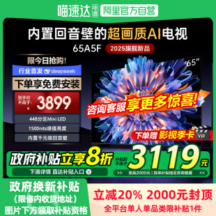 448分区118 65英寸MiniLED内置回音壁电视 政府补贴20% 创维65A5F