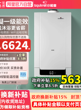 【国家补贴15%】小松鼠壁挂炉天然气一级能效冷凝炉家用Q7plus 37