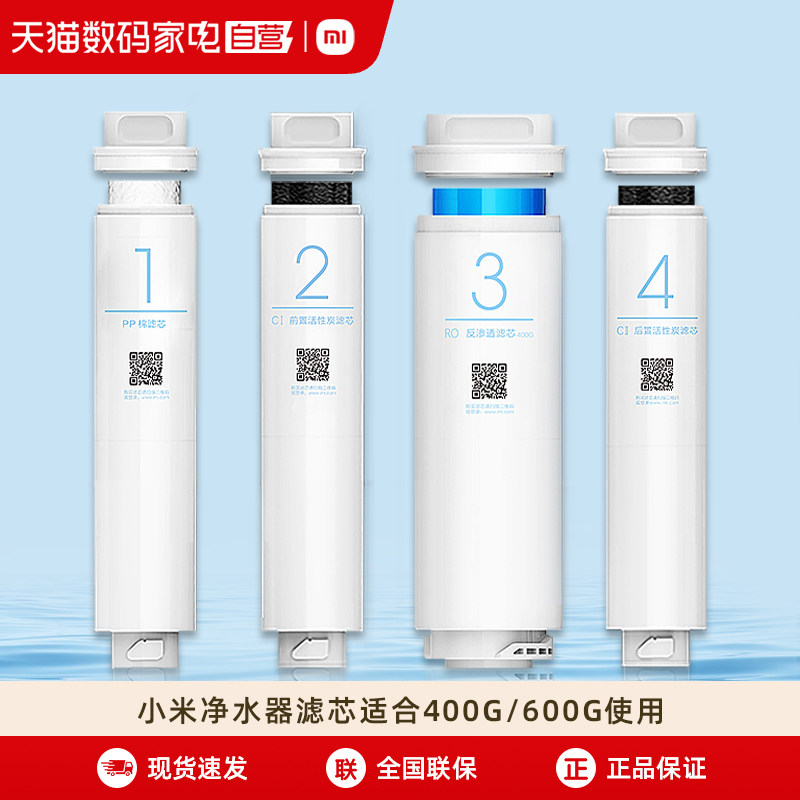 小米米家净水器滤芯1号PP棉2号前置3号RO反渗透4号后置活性炭03
