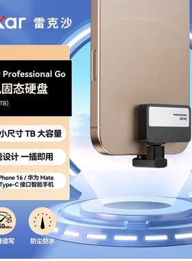 雷克沙移动固态硬盘professional go适用iPhone16 Mate70视频创作