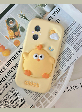 适用oppoa5手机壳a5pro可爱a97英文a3活力版a93s黄色a91小鸡a56卡通a72趣味a58超萌a11x少女心a2新款oppo硅胶
